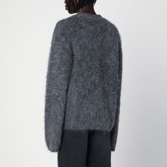 Séfr Lee Grey Alpaca-Blend Cardigan Men - Picture 2 of 4